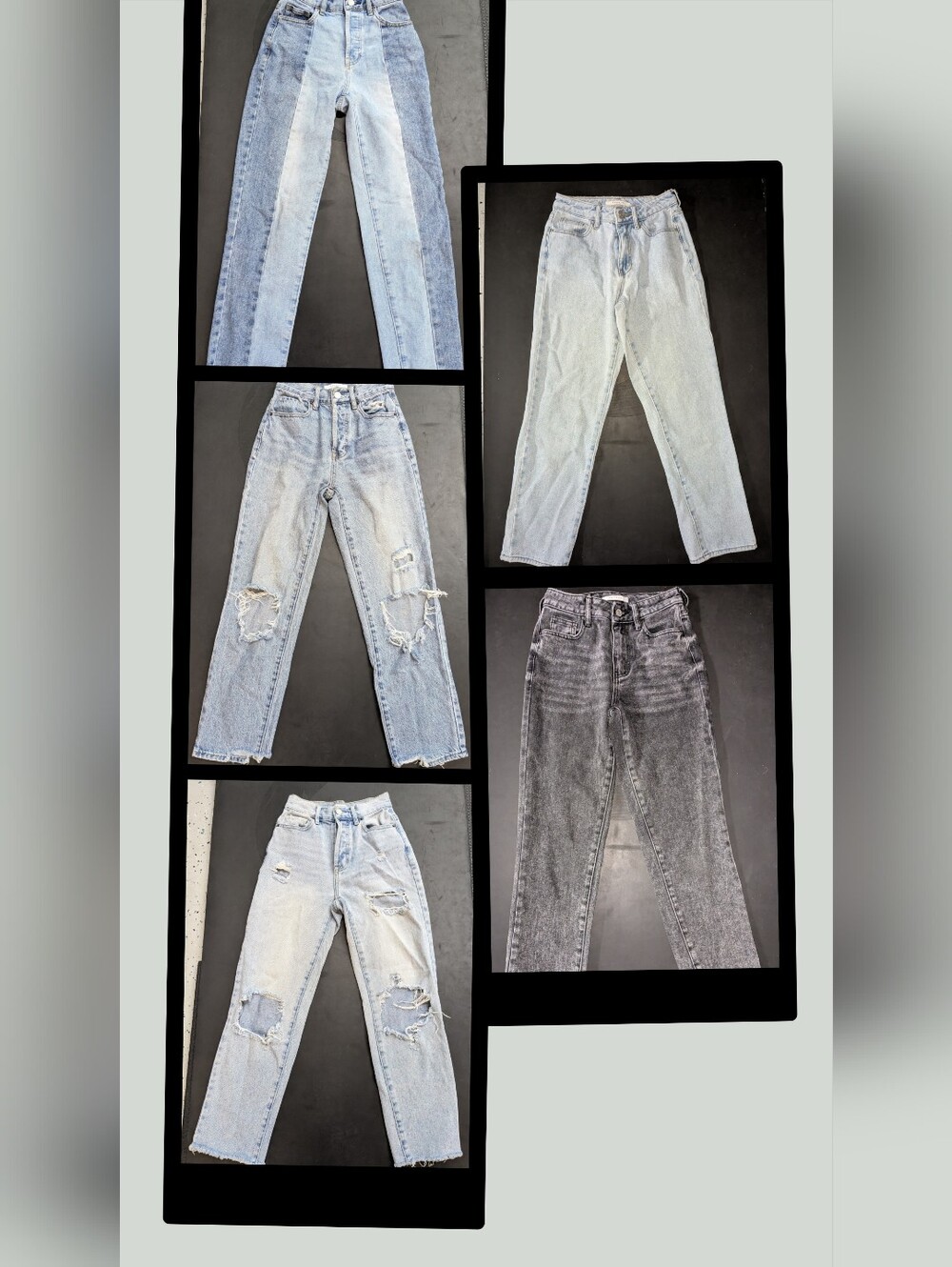 5 Pairs PacSun High-Rise Distressed Light Wash Women’s Jeans